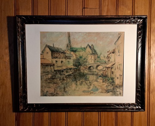 Aquarelle authentique 1950 - aquarelle, de