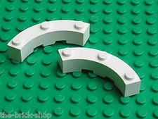 LEGO white brick round corner