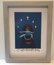 Franco Fortunato - Serigrafia - " L' Informatico " - Casa arte quadri arredo