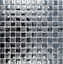 Mosaico in vetro nero parete