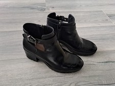 Stivaletto nr 39 STRADIVARIU ecopelle stivali tronchetto donna scarpe nero/zara