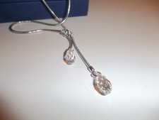 Signed Swarovski Silver Tone &