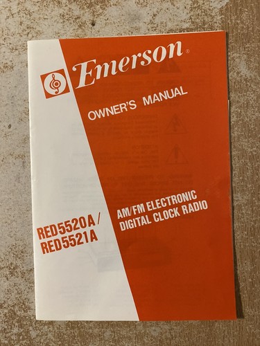 Emerson orologio radio manuale - radio,