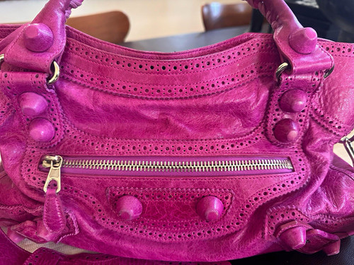 Borsa balenciaga rosa manico - rosa,