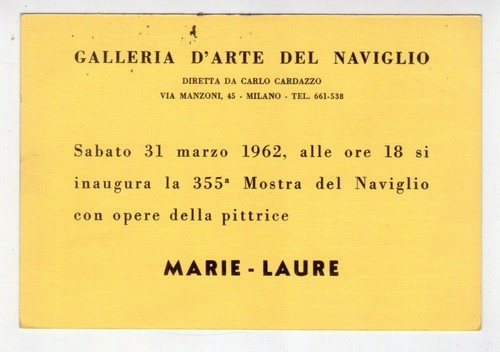 Cartolina invito mostra - cartolina/invito,