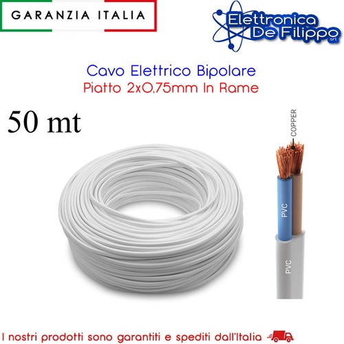 Cavo elettrico bipolare piatto - elettrico,