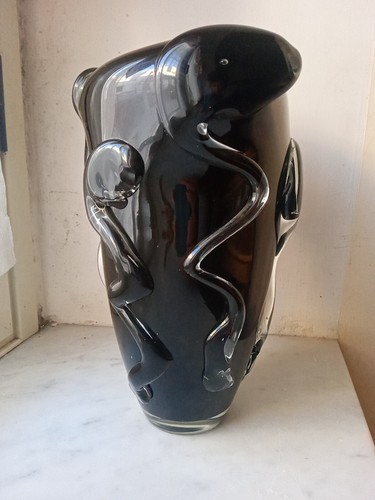 Vecchio vaso anni vetro - vaso, in
