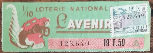 Billet loterie nationale - billet, de