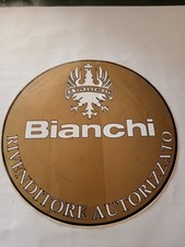 COPPIA ADESIVI MOTO BIANCHI originali Anni 60 Diametro 23 cm