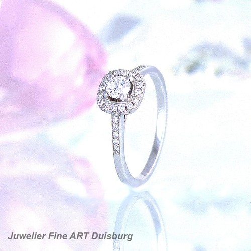 Anello oro bianco 585 - in,