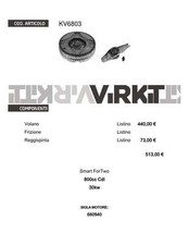 Kit frizione volano cuscin - volano, +