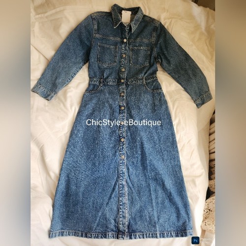 Zara z1975 denim midi - zara,