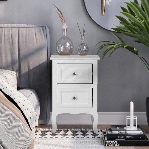 Comodino legno bianco - legno,