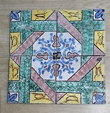 Ceramica Antica Mattonella VIETRI Napoli CALTAGIRONE MAIOLICA  Riggiola 20X20 