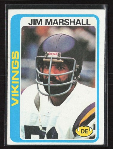 1978 topps jim marshall - topps,