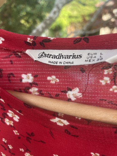 Abito midi stradivarius rosso - midi,