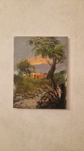 Quadro olio paesaggi di - "paesaggi,