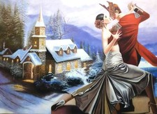 L. CANGINI OLIO SU TELA CM