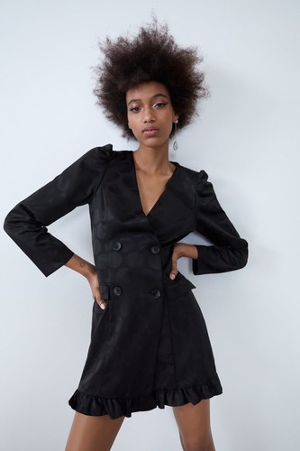 Zara nwot jacquard blazer - nwot,