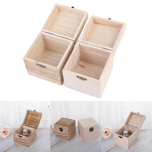 Scatola legno quadrata - legno,