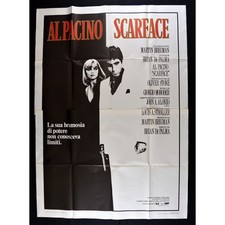 manifesto 4F SCARFACE al pacino brian de palma 1 edizione italiana 1983 A122