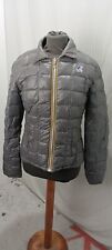 articolo b909 giubbotto donna K-way double bianco e grigio, taglia M, ascelle 45