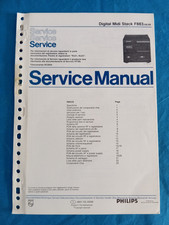 PHILIPS F883 Digital MIDI STACK Stereo Audio SERVICE MANUAL ORIGINALE Vintage !