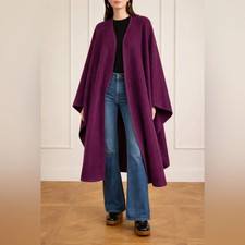 Poncho lungo lana alpaca - lana,