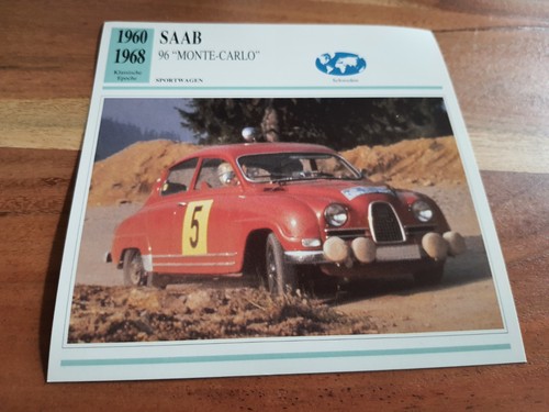 Saab montecarlo storia - saab, 96
