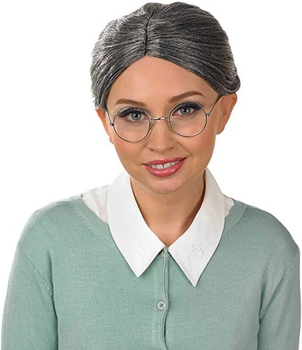 Parrucca donna nonna - parrucca,