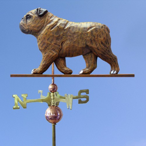 Bulldog inglese intagliato - bulldog,