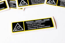 Adesivo PERICOLO CINGHIA Alfa Romeo 33 Duetto IV GTV Spider 916 155 156 Delta