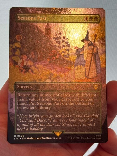 Silver foil seasons past - 1x,
