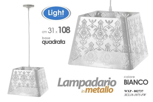 Lampadario metallo salotto - lampadario,