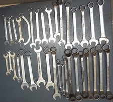 Lotto Chiavi Inglesi Chiavi Combinate Nr.33 Pezzi, Cromo Vanadio Usag Beta Hazet
