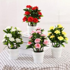 Rosa artificiale fiori piante