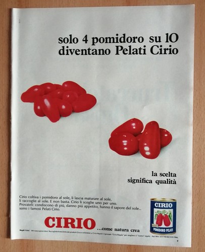 Cirio pelati pubblicità - cirio,