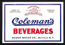 Coleman's Beverages Hudor