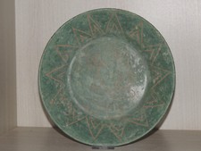 SPLENDIDO PIATTO SARDO IN TERRACCOTTA SMALTATA