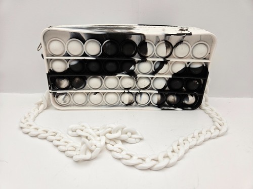 Borsa pop bianca nera con - borsa,