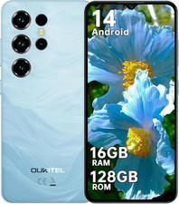 C2 Smartphone 16(4+12) GB RAM + 128GB ROM/TF 1TB, Android 14 6,52" HD Telefono C