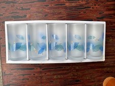 Set 5 tazze in vetro con