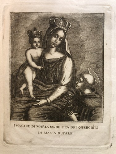 Stampa antica maria detta - antica, ss.