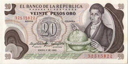 Colombia pesos oro - 20,