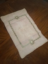 Antico Centrino Lino Rosa