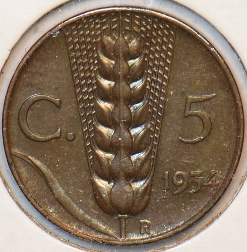 Italia 1934 centesimi unc - italia,