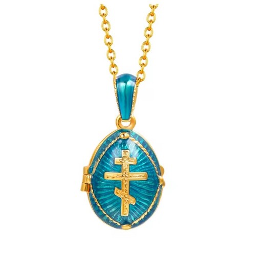 Collana medaglione ortodossa - medaglione,