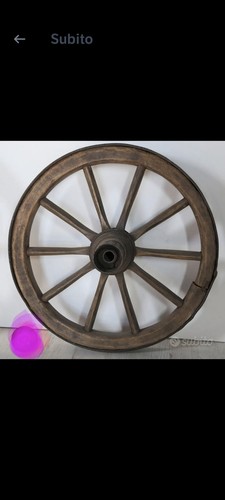 Ruota carro antica ottimo - ruota,