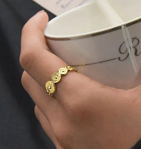 Statement ring gold wide - statement,