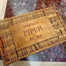 CESTO VIMINI CHAMPAGNE PIPER COME FOTO  VINTAGE TIPO CESTO PICNIC MOLTO RARO